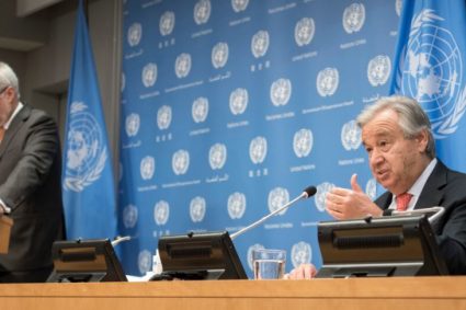 Choose peace over chaos, Guterres urges as he sets out final-year priorities